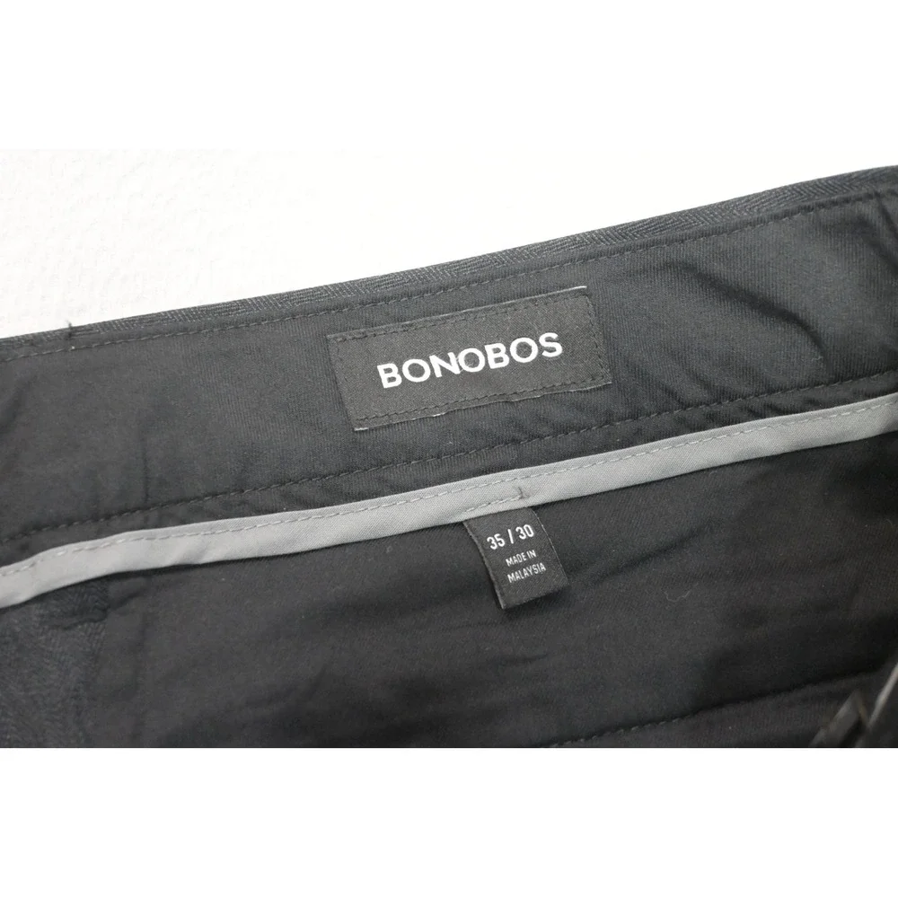 Bonobos Thursday Straight Leg Chino Pants Mens 35x30 Sttetch Grey Excellent